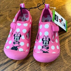 Disney Pink Minnie Mouse Kids water/warm weather shoes, size 9/10, NWTs